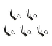 liovitor 5X PCI-E X1 a M.2 NGFF E-Key WiFi adaptador de red inalámbrico tarjeta convertidor con Bluetooth para PC de escritorio