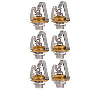 liovitor 6 conectores de entrada estéreo de 6,35 mm para guitarra eléctrica, bajo, salida de de guitarra, piezas de guitarra