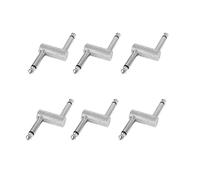 liovitor 6 x 6.35 adaptador enchufe pedal acoplador tipo conector para pedal de efecto guitarra 1/4 pulgadas adaptador amplificador de alto