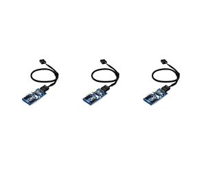 liovitor 9Pin USB Header macho 1 a 2/4 hembra extensión cable tarjeta escritorio 9pin USB HUB USB 2.0 9 Pin conector adaptador 30cm 3PCS