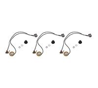 liovitor Amplificador precableado con transductor piezoeléctrico de 27 mm con conector de salida de 6,35 mm para guitarra acústica y ukelele