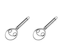 Liovitor Batidor de Masa de Pan Danés de Acero Inoxidable 304, Plateado, 21.5 x 8.5 cm