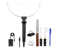 liovitor Kit de Cortador de Espuma EléCtrica Pluma de Corte de Espuma 0-300 ℃ Temperatura Ajustable Cortador de Alambre Caliente Herramienta de Corte Grabador-Enchufe de la UE