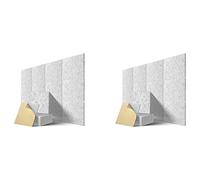 liovitor Paneles acústicos autoadhesivos, paquete de 24, acolchado a prueba de sonido de 12 x 12 x 0.4 pulgadas, panel absorbente de sonido para el hogar, color gris