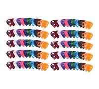 liovitor Paquete de 120 púas de guitarra coloridas de arte abstracto, guitarra única para bajo, guitarras acústicas, incluye 0.46 mm, 0.71 mm, 0.96 mm