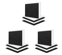 liovitor Paquete de 18 paneles acústicos de alta densidad insonorizados, paneles de pared que absorben el sonido para estudio de grabación, techo, oficina