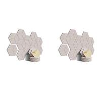 liovitor Paquete de 24 paneles de espuma acústica, autoadhesivos a prueba de sonido, para aislamiento acústico y tratamiento acústico (camello poco profundo)