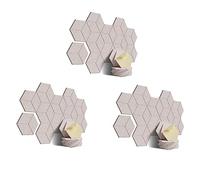 liovitor Paquete de 36 paneles de espuma acústica, autoadhesivos a de sonido, para aislamiento acústico y tratamiento acústico (camello poco profundo)