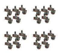 liovitor Potenciómetros B500K de tamaño pequeño para guitarra, bajo (paquete de 40)