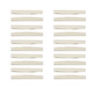 liovitor Puente de hueso acústico de 6 cuerdas para guitarra ranurada (paquete de 20)