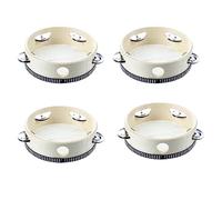 liovitor Tamborine Tamborine - Tamborina musical redonda de 6 pulgadas, de percusión para fiesta de KTV