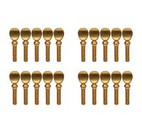 liovitor Tornillos de apriete para saxofón de cobre dorado para clarinete, saxofón, saxofón, saxofón, saxofón, cuello, piezas de instrumentos de viento de madera, paquete de 20