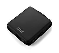 LIOVODE Estuche CD, rígida EVA Funda CD portátil Organizador para Coche | estuche para cd y dvd, carcasa antichoque, fundas antideslizantes, diseño ahorra espacio