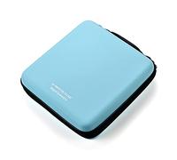 LIOVODE Estuche CD, rígida EVA Funda CD portátil Organizador para Coche | estuche para cd y dvd, carcasa antichoque, fundas antideslizantes, diseño ahorra espacio