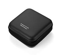 LIOVODE Estuche CD, rígida EVA Funda CD portátil Organizador para Coche | estuche para cd y dvd, carcasa antichoque, fundas antideslizantes, diseño ahorra espacio