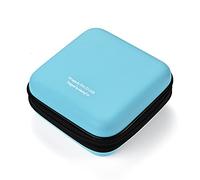 LIOVODE Estuche para DVD, 48 capacidades, Organizador de Almacenamiento de EVA para CD portátil, Protector de DVD para Coche (Capacidad 48, Azul cielo48)