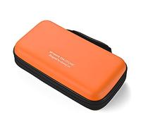 LIOVODE Estuche para DVD, 96 Capacidad de EVA para CD, Organizador de Almacenamiento portátil, Protector de DVD para Coche (Capacidad 96, naranja96)