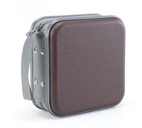 LIOVODE Funda para DVD, 48 capacidades, organizador de almacenamiento de plástico duro, funda protectora para disco para coche, café, 48 Capacity, Dailylife