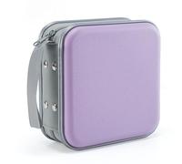 LIOVODE Funda para DVD, 48 unidades, portátil, de plástico duro, para CD, organizador para coche (lavanda)