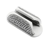 Lip Balm Holder for Car,Rhinestone Adhesive Heat-Resistant Silicone Stand | Upright Car Lipstick Holder,for Girl Women Vehicles Visor Decor Bedroom Office