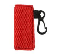 Lip Balm Holder Sleeve | 6 x 2,6 cm Easily Carrying Compact Lip Glaze Case Holder Stand Lipstick Holder Keyring Lip Balm Holder Keyring for Home, Traveling or Outdoors, Rojo, Se référer au descriptif