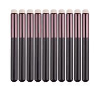 Lip Brush, Lip Liner Tool, Makeup Applicator, Soft Fiber Bristles, Travel-Friendly PP Handle, Ideal for Lipstick and Balm Application, 5 Inches, Black Color, 10 Pieces