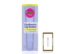 Lip Care Set: E.O.S. Vanilla Cashmere Lip Butter 10.4 ml + LUXPAKS Wipe | Vanilla Cashmere Lip Butter, Peptide Formula, Shea Cocoa & Argan Butters, Natural Matte Finish, LUXPAKS Wipe Included