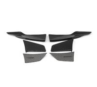 Lip Delantero Coche Spoiler Delantero 6 Uds Labio Aleta Divisor Spoiler Canard Pegatina Parachoques Delantero del Coche para F80 para M3 para F82 para M4