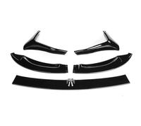 Lip Delantero Coche Spoiler Delantero For F80 For M3 F83 F82 For M4 2015-2020 Car Front Bumper Spoiler Lip Diffuser Body Kit + Side Splitters Aprons Flaps Guard A Set(Negro Brillante)