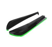 Lip Delantero Kit Alerón Difusor Divisor Parachoques Trasero Universal Protector Canard Decoraciones Exteriores Coche para Cuerpo Spoiler Delanteros(Black Green Trim)
