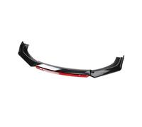 Lip Delantero Kit Carrocería Universal para Parachoques Labios Delantera Coche Accesorios Alerón Difusor Debajo Los Piezas Automóvil Spoiler Delanteros(Red)