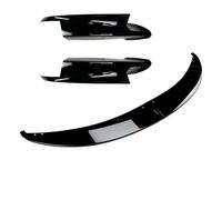 Lip Delantero para BMW Serie 3 E90 E91 E92 E93 para M3 2006-2013 ABS Parachoques Delantero Divisor Labios Difusor Cuerpo Kit Spoiler Delanteros(Gloss Black A B)