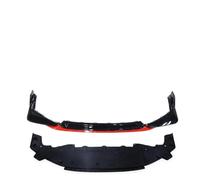 Lip Delantero para Civic 2017-2021 Hatchback Parachoques Delantero Y Trasero Labio Inferior Alerón Decorativo Versión Conceptual Spoiler Delanteros(2PCS Black Red)