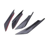 Lip Delantero para Mitsubishi Lancer EVO X Aleta Parachoques Coche Canard Divisor Difusor Valence Spoiler Labio Protector Arañazos Negro Parachoques Labio Delanteros(Carbon Fiber)