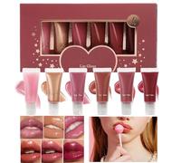 Lip Gloss Cosmetic, Shiny Plumper Makeup, Long Lasting Nourishing Lipstick Tool with Premium Build, Beauty Care System with Smart Design, Smooth Hydrating Radiant Aid, Essential Companion