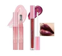 Lip Gloss Glitter | Moisturizing Long Lasting Non Sticky Lipstick,Shimmery Lip Gloss - for Home Travel Day Party Summer Winter Fall Offices School Date Event