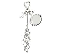 Lip Gloss Holder Keychain - 2 In 1 Charm Lipstick Holder Organizer with Mirror | Lip Gloss Keychain For Women Teen Girls Wallet Purse Backpack Stocking Stuffers