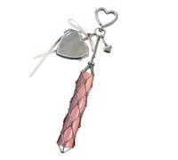 Lip Gloss Holder Keychain, Travel Lipstick Organizer with Mirror, Compact Portable Makeup Storage Accessory for Lipsticks Cosmetics, Perfect for Traveling, Business Trips