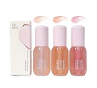 Lip Gloss Oil - Hydrating 3 Piece Makeup Set for Plump Shine | Nourishing Lip Care with Natural Moisture Long Lasting Gloss for Women Travelers Artists Weddings Daily Use