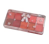 Lip Gloss Palette, 10 Color Lip Paint, Jelly Tinted Lip Gloss, Moisturizing Lipstick, Long-Lasting Makeup Kit, Hydrating Soft Jelly Lips, Perfect for Women and Ladies