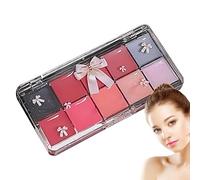 Lip Gloss Palette, 10 Color Lip Paint, Jelly Tinted Lip Gloss, Moisturizing Lipstick, Long-Lasting Makeup Kit, Hydrating Soft Jelly Lips, Perfect for Women and Ladies