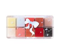 Lip Gloss Palette, 10 Colors Jelly Lip Cream, High-Pigmented Lip Palette, Multi-Color Lip Gloss Set, Professional Lipstick Palette, Smooth Lip Glosses For Women, Compact Lip Gloss Palette