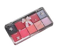 Lip Gloss Palette, 10 Colors Lip Paint, Jelly Tinted Lip Gloss, Moisturizing Lipstick Kit, Long-Lasting Lip Gloss, Cosmetic Lip Gloss Palette, Long-Lasting Lip Gloss Makeup Kit for Women and Ladies