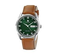 Lip Himalaya 40 Reloj Hombre Acero Cuero Marrón 671715, verde, correa