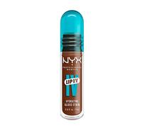 NYX Professional Makeup Brillo de Labios Hidratante, Color y Brillo Efecto Húmedo, Hasta 12H de Hidratación, Con Vitamina B12 y Magnesio, Lip IV Hydrating Gloss Stain, Tono: Splash N Spice