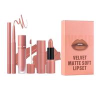 Lip Liner Lipstick Set, Lip Gloss Pencil Liner, Long-Lasting Lip Liners, Lip Color Liner Set, Velvet Lipstick Set, Natural Lip Makeup, 3X Lip Liner Set, Moisturizing Lip Gloss, Creamy Lip Pencil, Perf