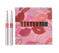 Lip Liner Set, 12 Pieces Lip Pencil Kit, Creamy Lipliners Makeup, Sculpting Lip Pen, Matte Finish Lip Liner, Lip Pencil Set For Women, Lip Contour Makeup Kit, Smooth Matte Lip Liner, Long Lasting Lip