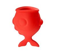 Lip Long-Lasting Plumping - Silicone Pump | Fuller Mouth Tool | Red Small Fish Shape, 60g Lightweight Silicone Build, Portable Manual Suction Design, Non-Invasive Pout Enhancer for