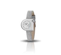 LIP Mach 2000 Mini Reloj Mujer Acero Cuero Gris Brillante 671166