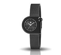 Lip Mach 2000 Mini Square Reloj Mujer Acero Negro Milanés 671392, Negro